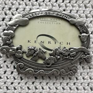 Kenrich “Let It Rain” Collection Noah’s Ark Baby Nursery Frame Pewter Like